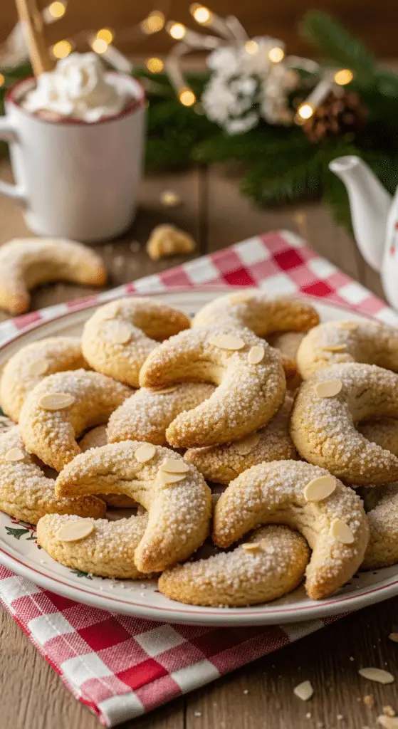 Sablés Noël amande fleur d'oranger - biscuits festifs traditionnels Pinterest