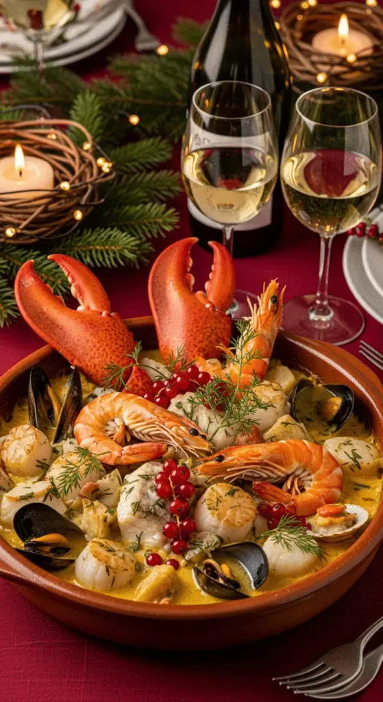 Saisie saint-jacques dorées poêle chaude pour cassolette mer de Noël