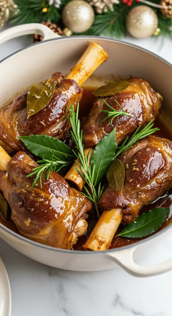 Souris agneau confites miel romarin fondantes sauce caramélisée