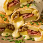 Wraps chauds façon tartiflette reblochon fondant lardons savoyards