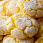 Biscuits Crinkle citron craquelés spectaculaires moelleux ensoleillés