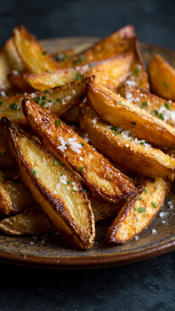 Frites maison four croustillantes dorées saines légères appétissantes