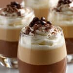 Verrines mousse café-choco élégantes couches bistrot raffinées françaises